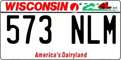 WI license plate 573NLM