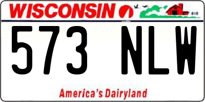 WI license plate 573NLW