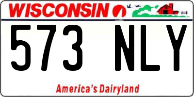 WI license plate 573NLY