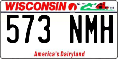 WI license plate 573NMH