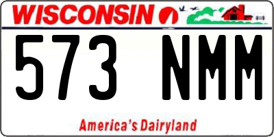 WI license plate 573NMM