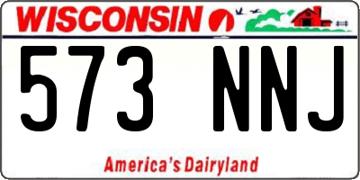 WI license plate 573NNJ