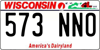 WI license plate 573NNO