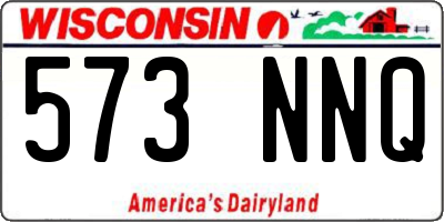 WI license plate 573NNQ