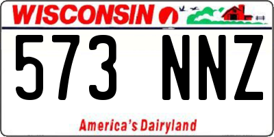 WI license plate 573NNZ