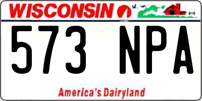 WI license plate 573NPA