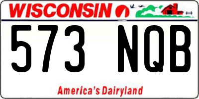 WI license plate 573NQB