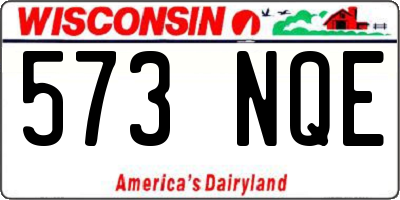 WI license plate 573NQE