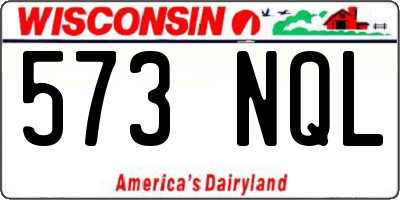WI license plate 573NQL