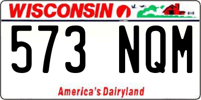 WI license plate 573NQM