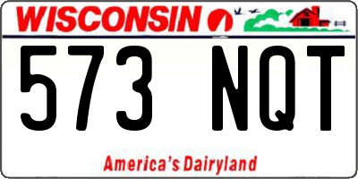 WI license plate 573NQT