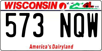 WI license plate 573NQW