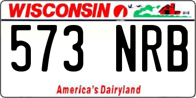 WI license plate 573NRB