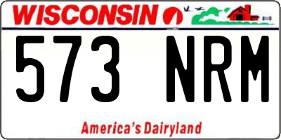 WI license plate 573NRM
