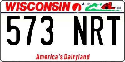 WI license plate 573NRT