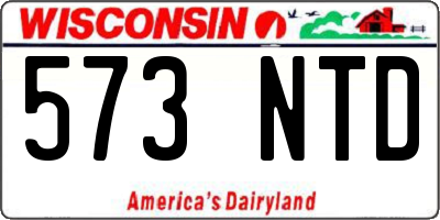 WI license plate 573NTD
