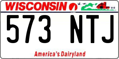 WI license plate 573NTJ