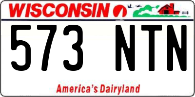 WI license plate 573NTN