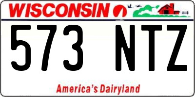 WI license plate 573NTZ