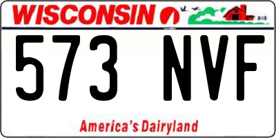 WI license plate 573NVF