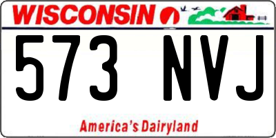 WI license plate 573NVJ