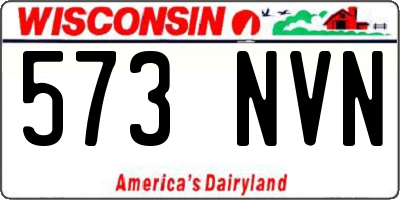 WI license plate 573NVN