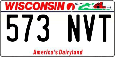 WI license plate 573NVT