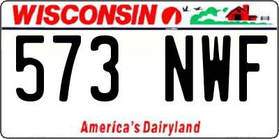 WI license plate 573NWF