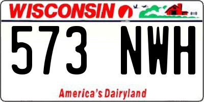 WI license plate 573NWH