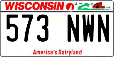 WI license plate 573NWN