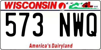 WI license plate 573NWQ