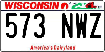 WI license plate 573NWZ