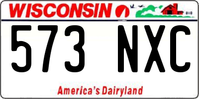 WI license plate 573NXC