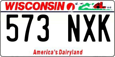 WI license plate 573NXK