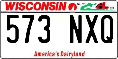 WI license plate 573NXQ