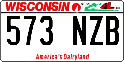 WI license plate 573NZB