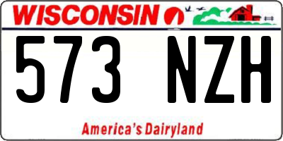 WI license plate 573NZH