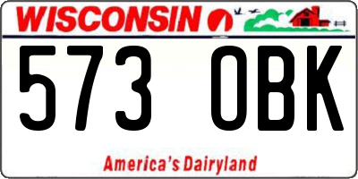 WI license plate 573OBK