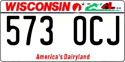 WI license plate 573OCJ