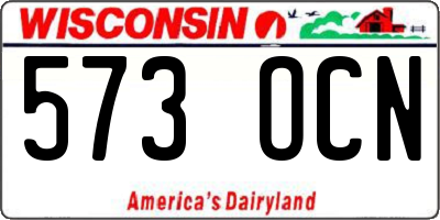 WI license plate 573OCN