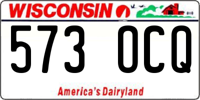 WI license plate 573OCQ