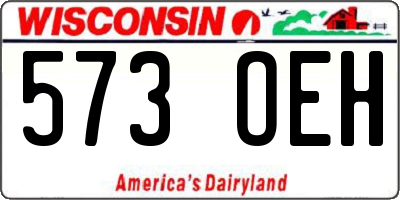 WI license plate 573OEH