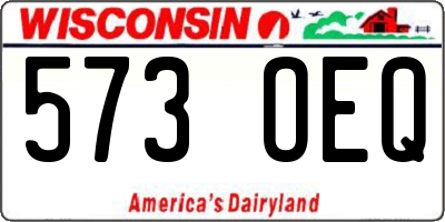 WI license plate 573OEQ
