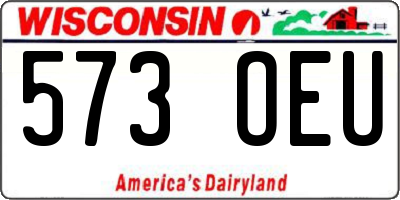 WI license plate 573OEU