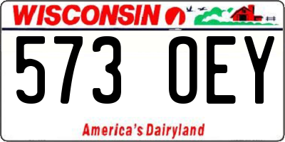 WI license plate 573OEY