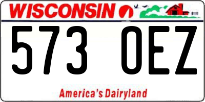WI license plate 573OEZ