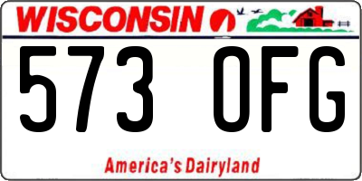 WI license plate 573OFG