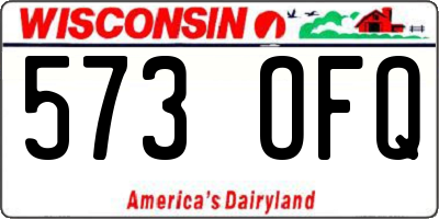 WI license plate 573OFQ