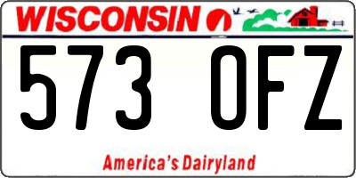 WI license plate 573OFZ
