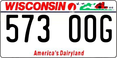 WI license plate 573OOG